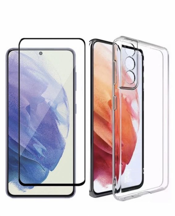 Husa Silicon si Folie Sticla 11D Samsung A13/A14/A33/A15/A16/A07/A17