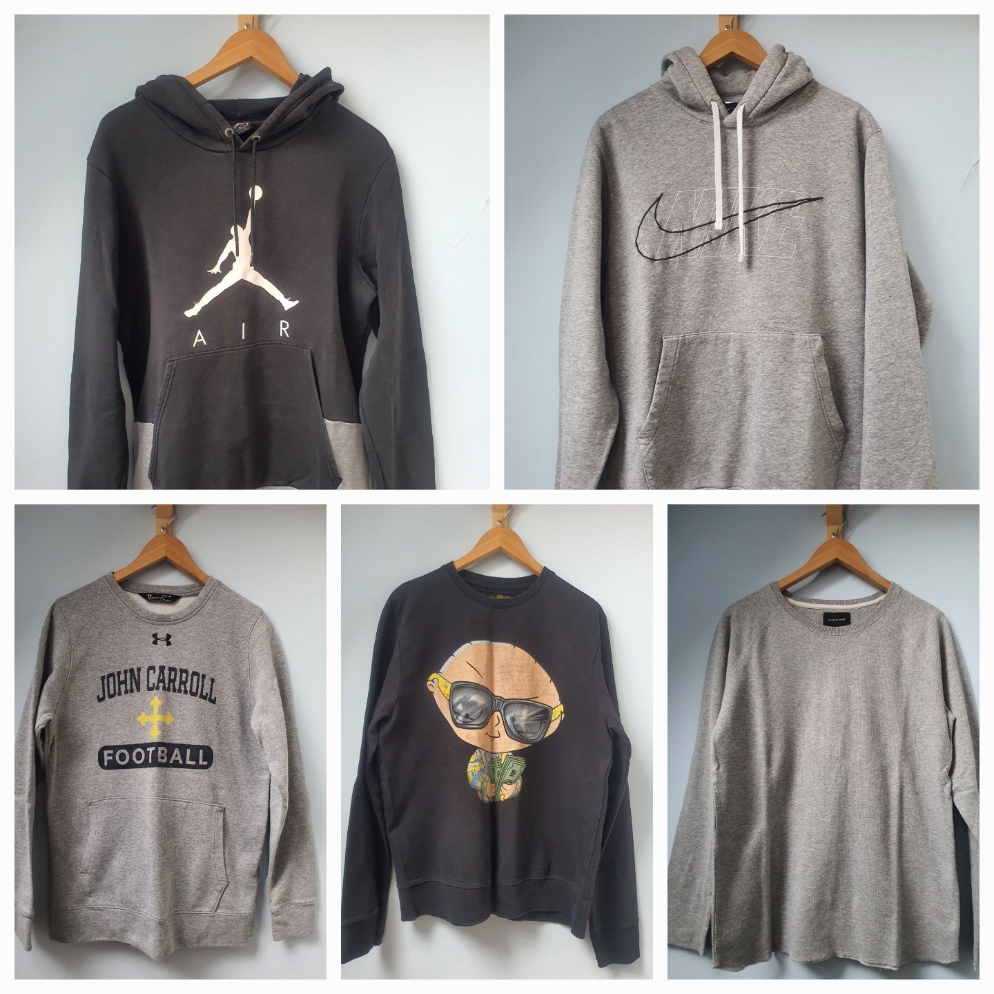 Суичъри hoodie и блузи Nike, Jordan, Under Armour, Samsoe S, M и L