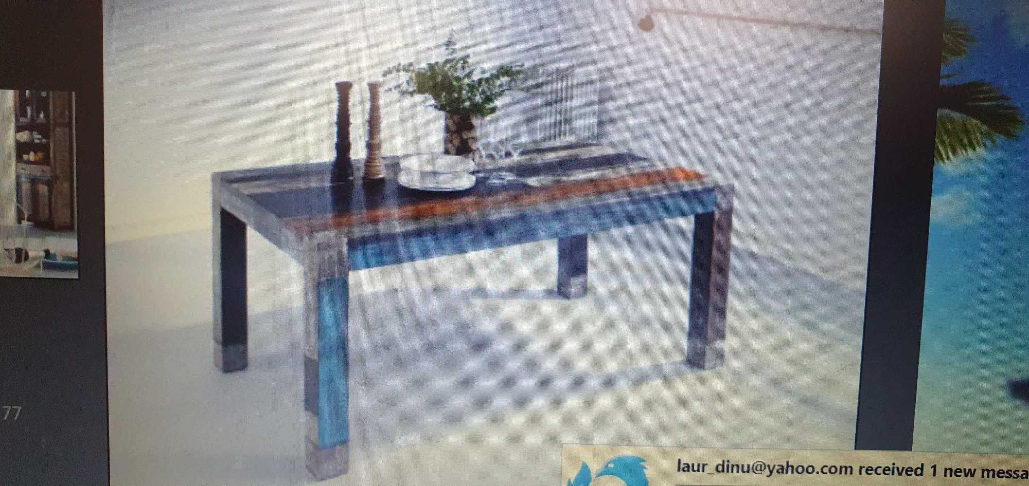 Vand masa dining GOA 180*100 cm, lemn de mango si accacia