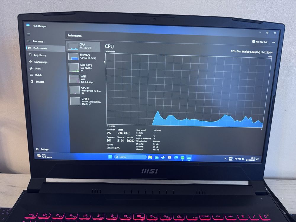 Laptop gaming Msi Katana gf66
