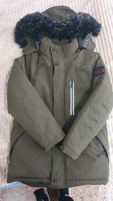 Юношеско дълго зимно яке за 12-14 години