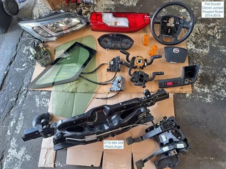 bloc pedalier trager bloc lumini ceasuri bord volan airbag stop tripla far broasca usa fiat ducato peugeot boxer citroen jumper 2014 - 2019