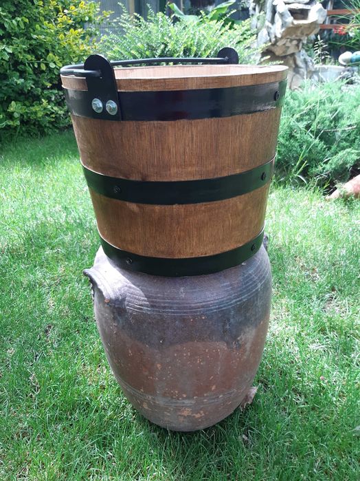 Дървени саксий,кашпи,чебри за цветя