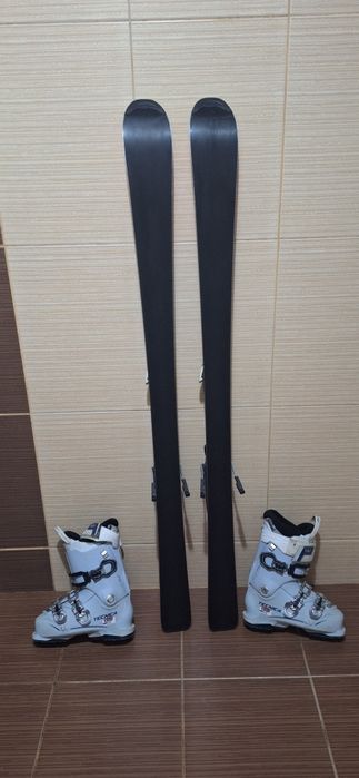 Schiuri salomon 140cm-clapari ski, casca, bete