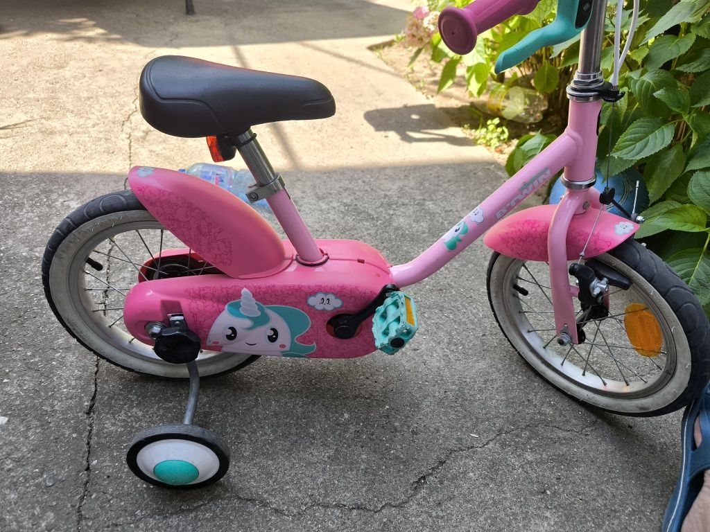 Btwin колело за момиче 14' розов