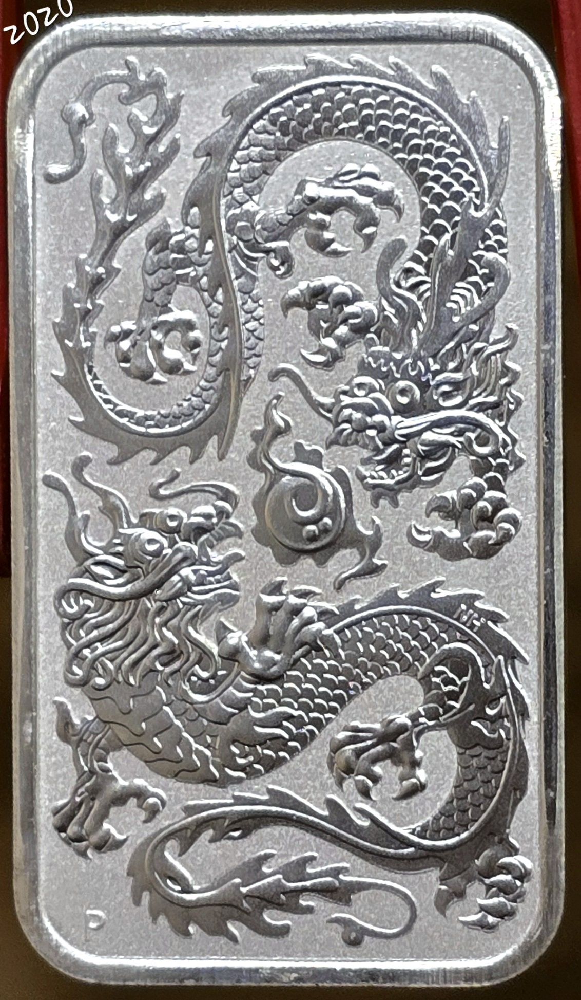 Rectangular Dragon TOATA+ 2018 - 2024 monede lingou argint 999