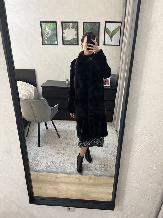 Шуба Блэк Глама, поперечная, фирма Casiani