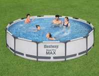 BESTWAY Фамилен басейн с метална рамка STEEL PRO MAX 366x76 см