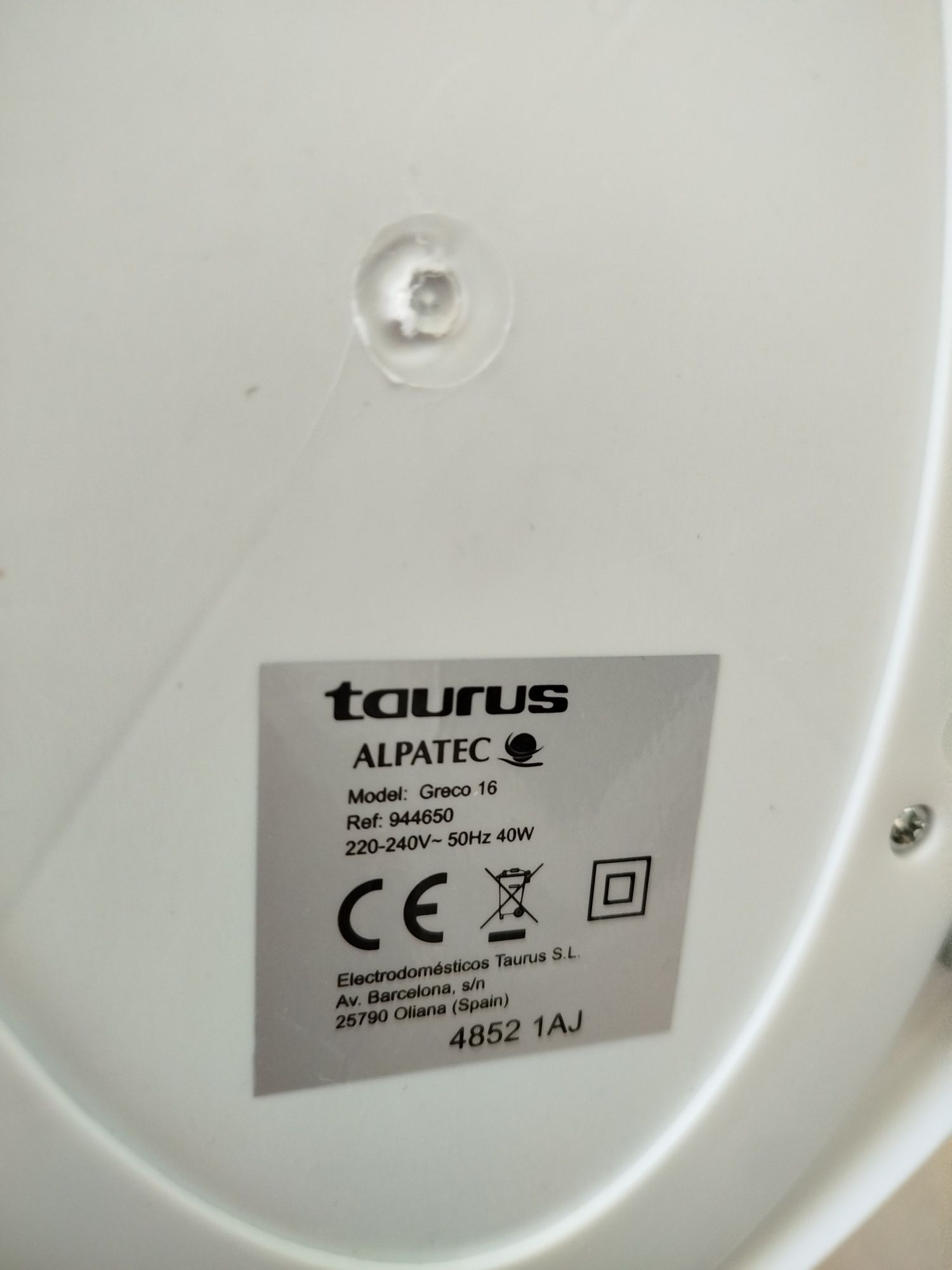 Вентилатор TAURUS Greco16