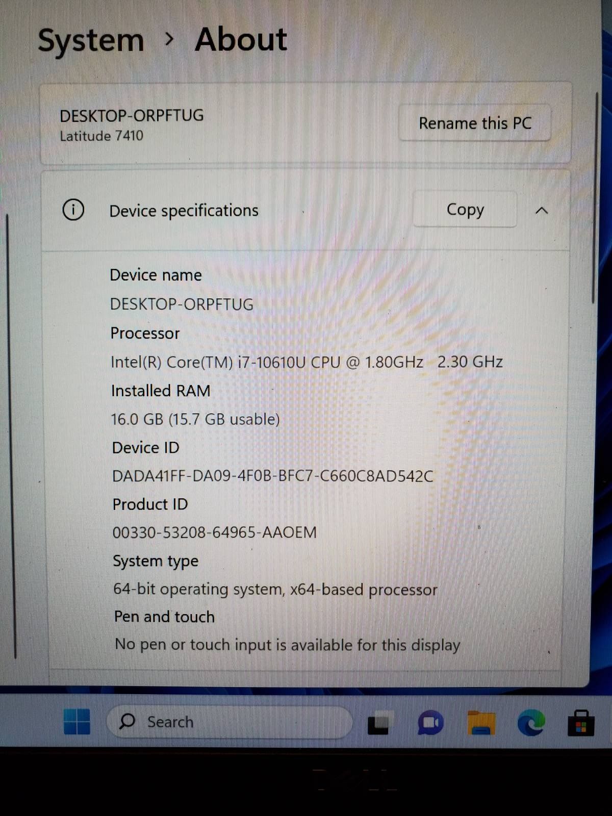 Dell Latitude 7410 Carbon