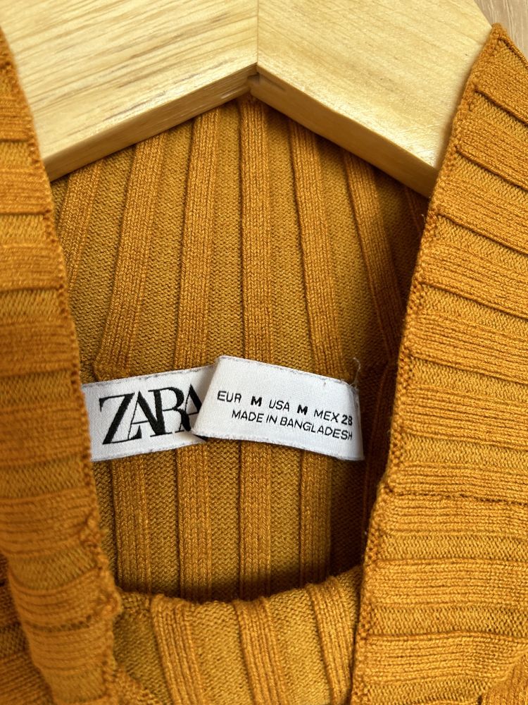 Блуза в цвят горчица ZARA