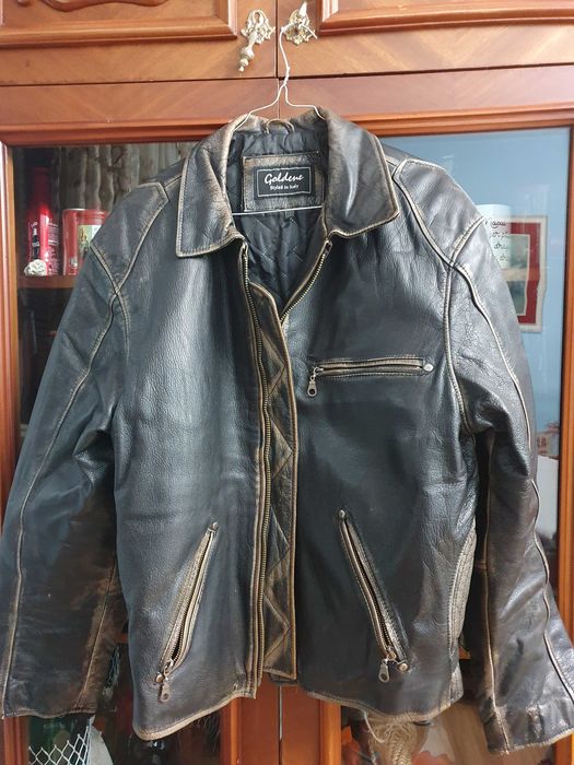 Geaca piele made Italia
