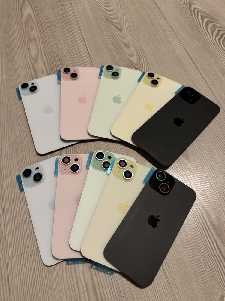 Задно стъкло (back glass/капак) iPhone 15, 15 Plus, 15 Pro, 15 Pro Max