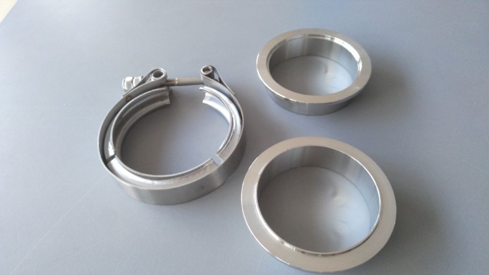 V Band скоби с фланци за изпускателни тръби 35-102мм