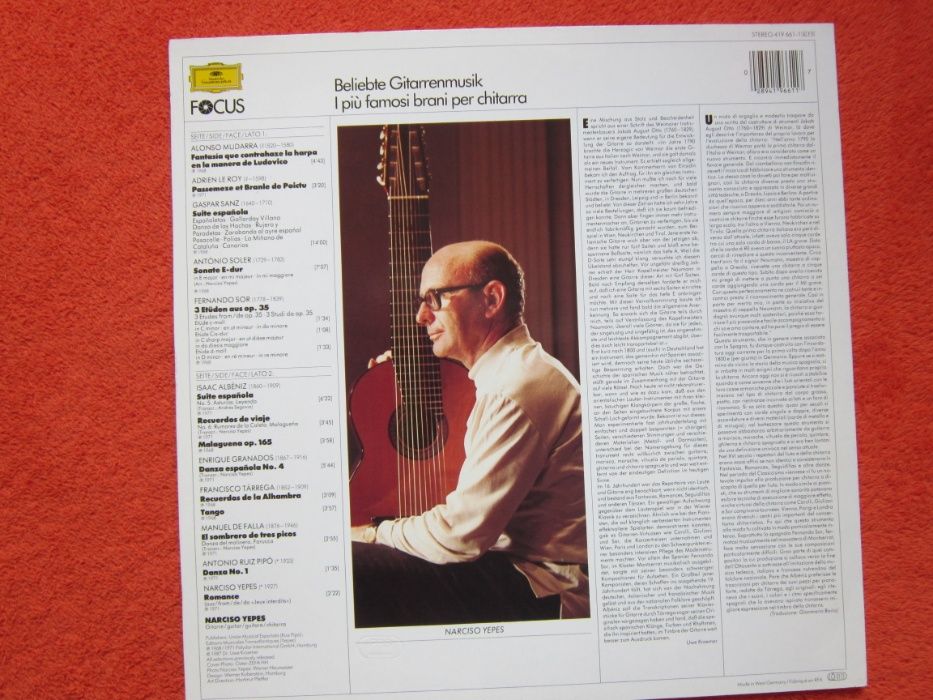 cadou rar Narciso Yepes ‎Romance -Spielt Beruhmte Gitarrenmusik