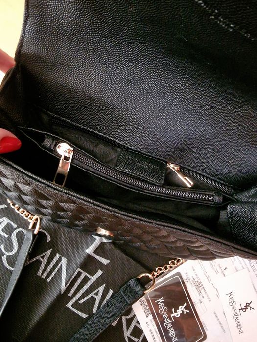 Geanta damă super model (Ysl),logo metalic auriu, saculet, etichetă