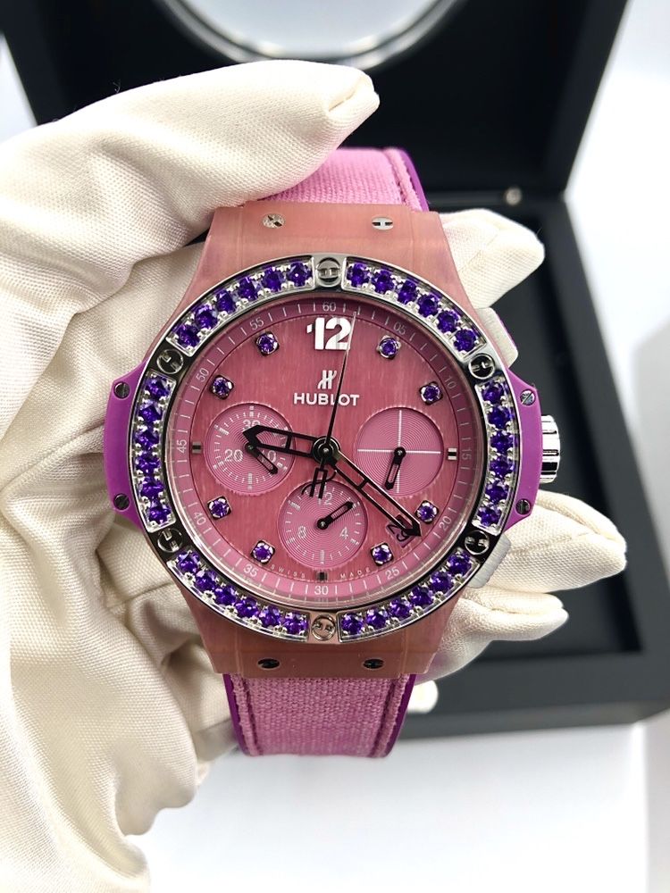 Швейцарске часы Hublot Big Bang Tutti Frutti purple linen