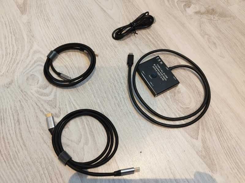 Comutator KVM Usb‑C Yiwentec 8k, comutator bidirectional