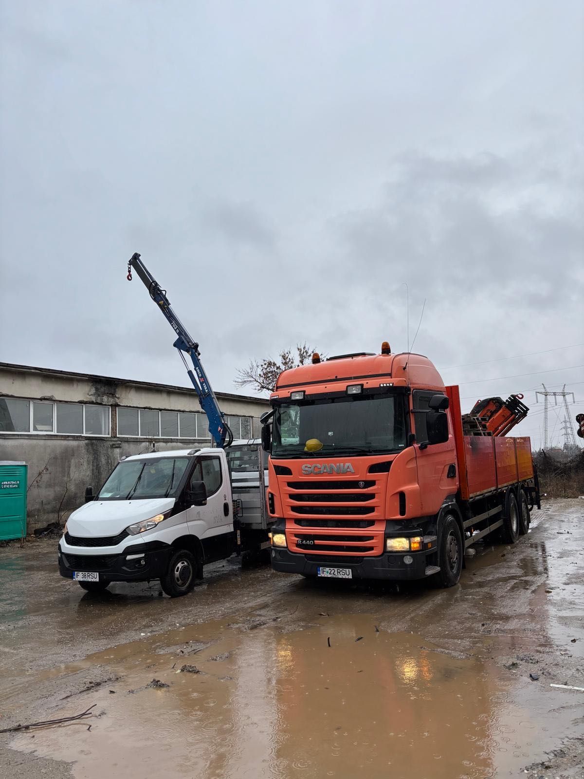 Transport/inchiriere camion cu macara