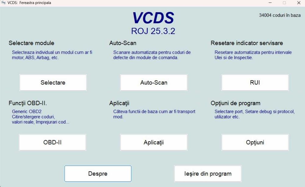 Tester VCDS ATMEGA cu SOFT 25.3.2 FULL EN/RO din Decembrie 2025
