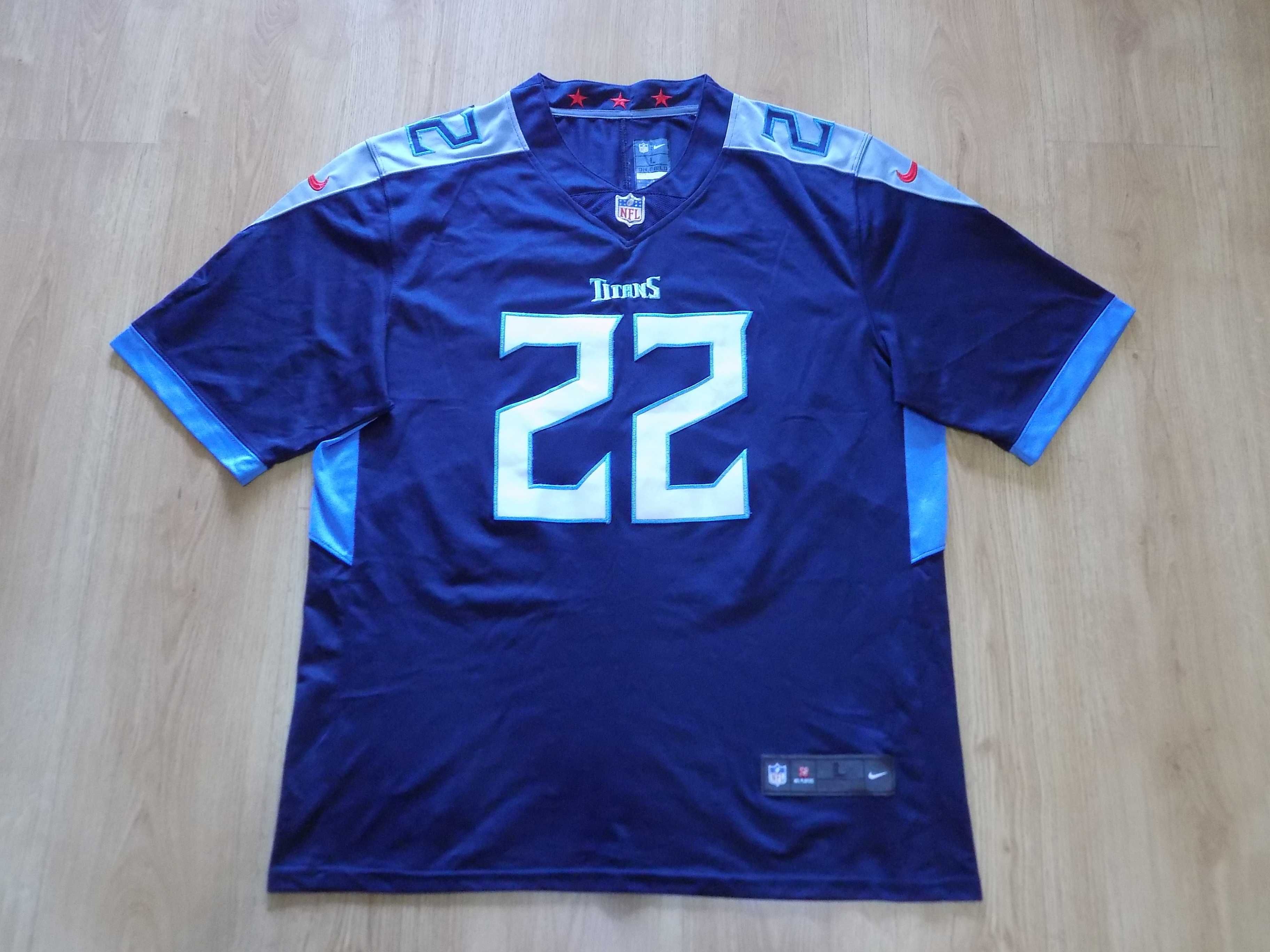 тениска tennessee titans derrick henry # 22 nfl nike оригинал мъжка L