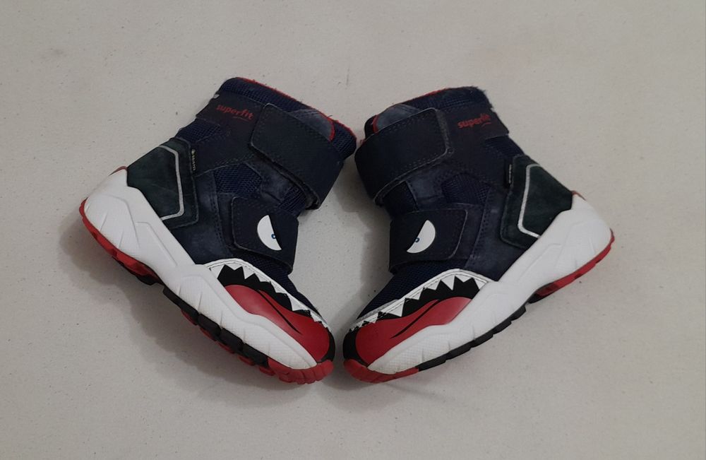 Ghete iarna, cizme zăpadă Super Fit Gore - Tex, piele naturală, nr. 25