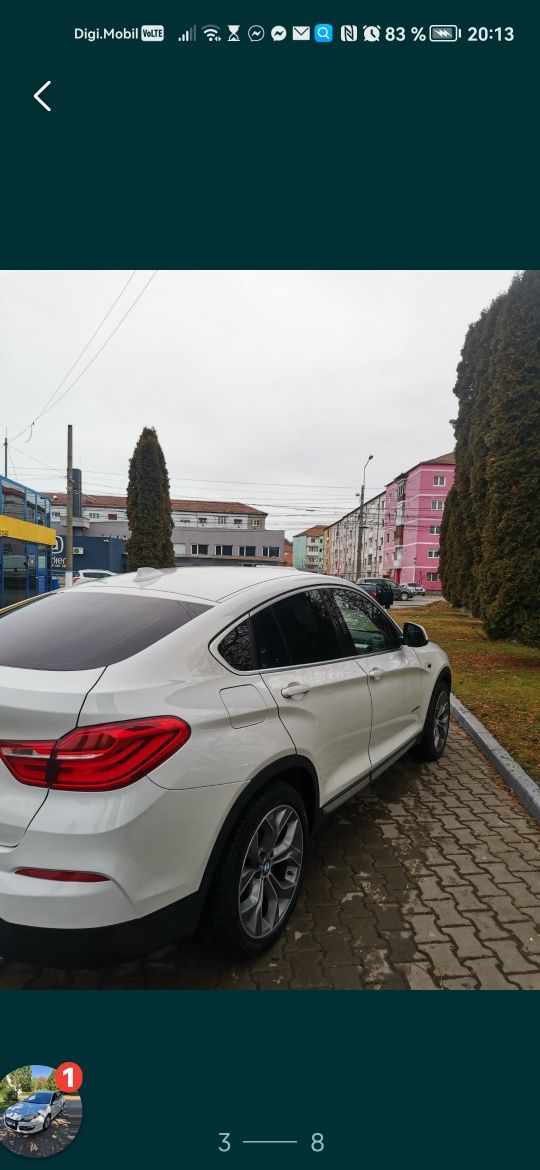 BMW X4 culoarea Alb  Perlat