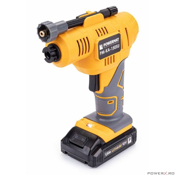 Compresor auto cu acumulator, 10 bari 16l/min 12V 1.5Ah, Powermat