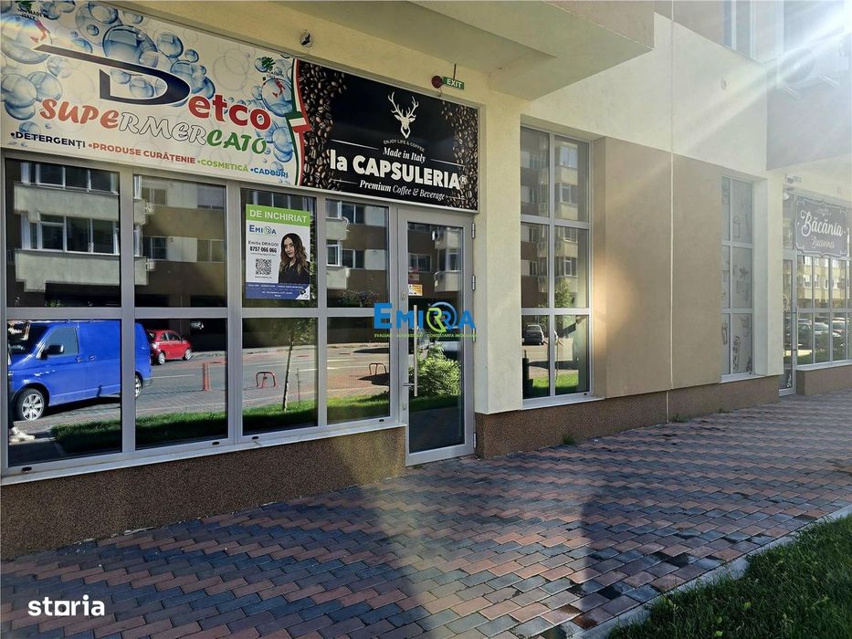 Spatiu comercial 54 mp de inchiriat, in cartier rezidential Bacovia
