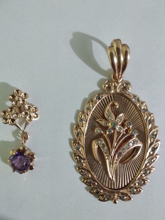 Золотой кулон 583 пробы