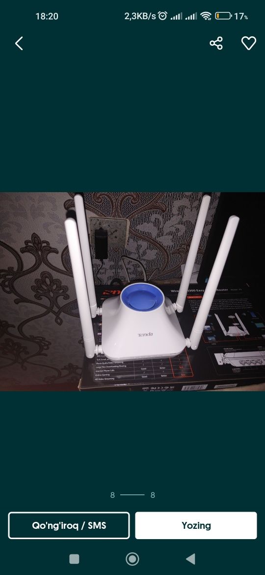 WIFI router Tenda F6