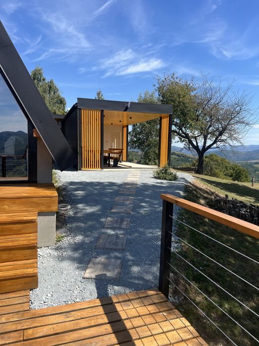 Cabana de inchiriat A-frame SkyDeck Cabin