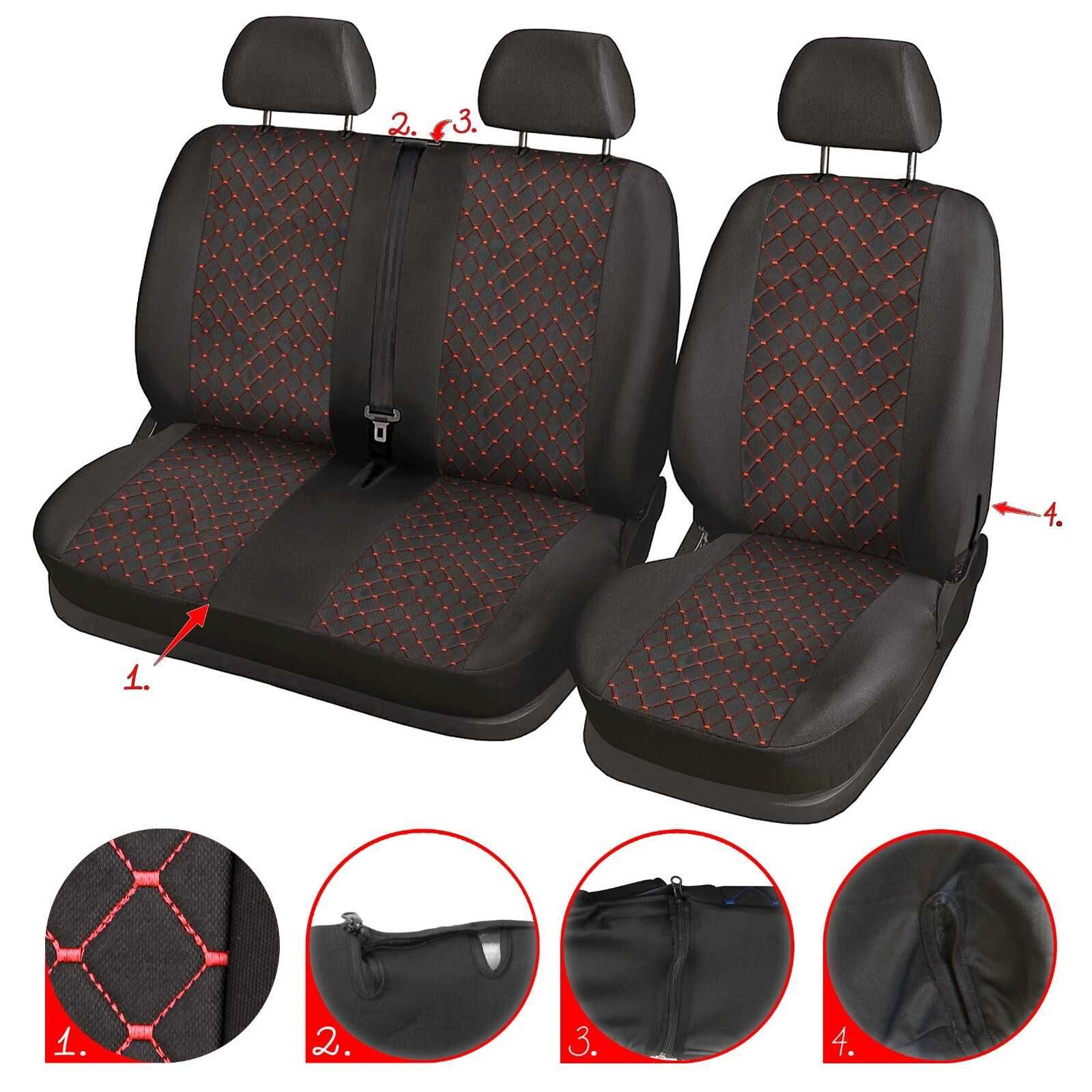 Тапицерия Капитоне за Fiat Ducato 2006 -2020/ Фиат Дукато 2+1 3 цвята