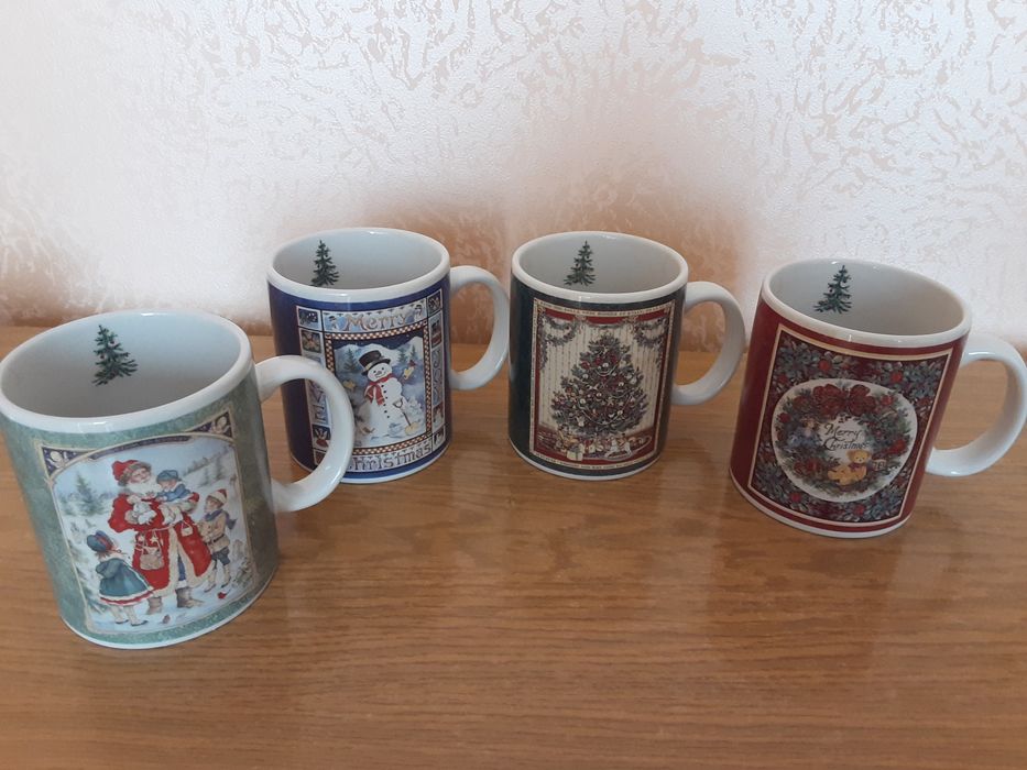 Различни чаши от порцелан и стъкло