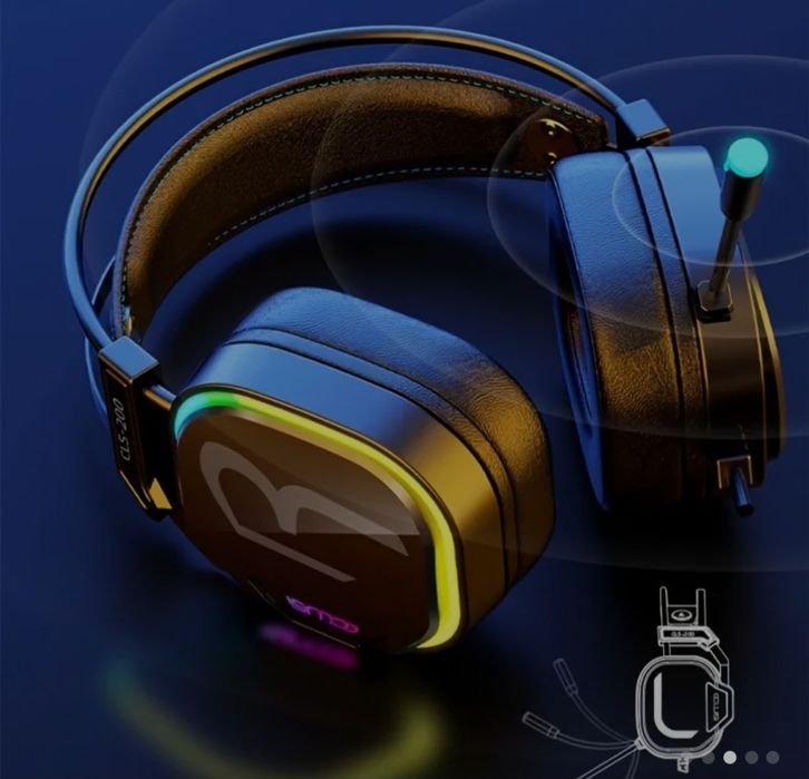 Headset With Microphone | COLUSI CLS-200 RGB Gaming Headset