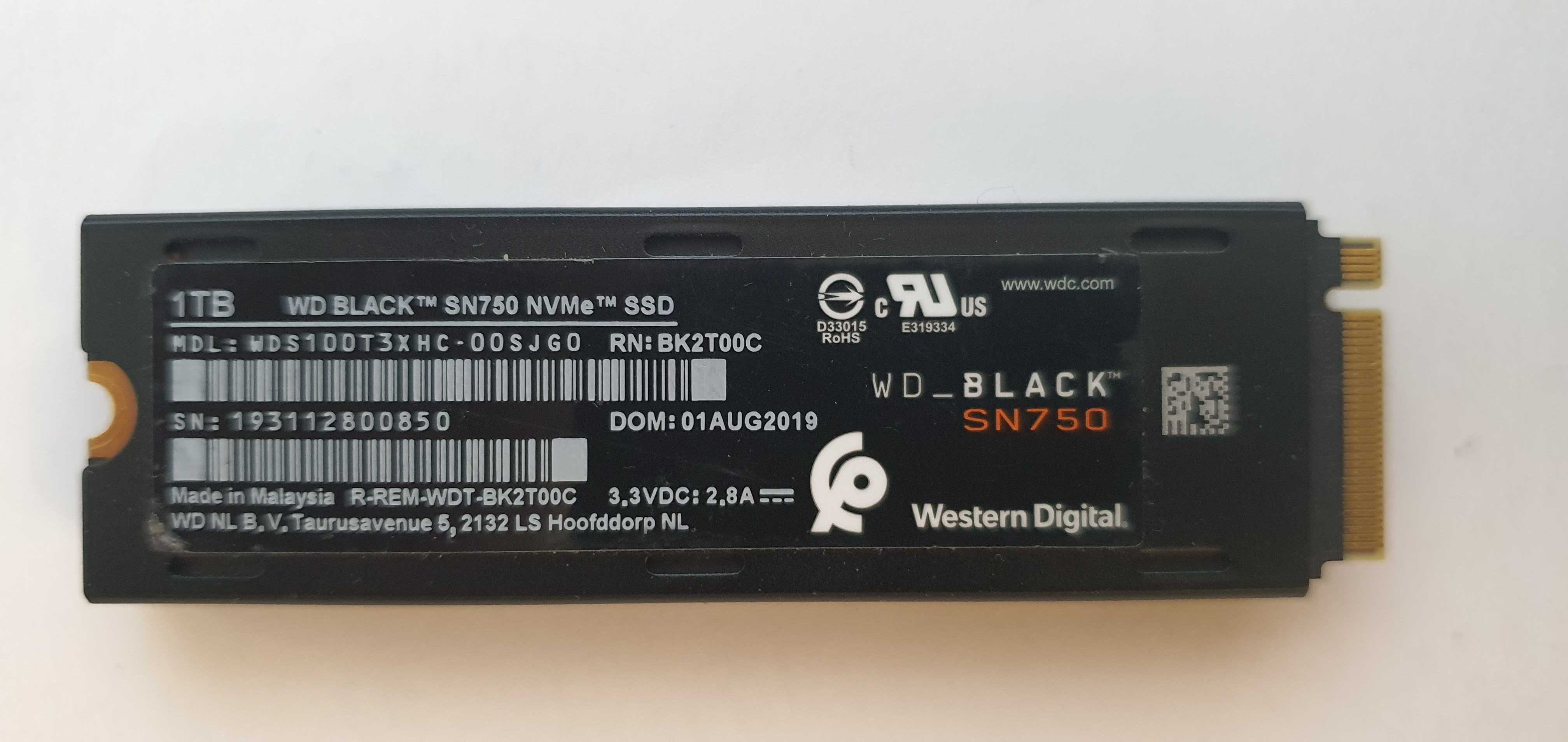 SSD Western Digital Black 1TB