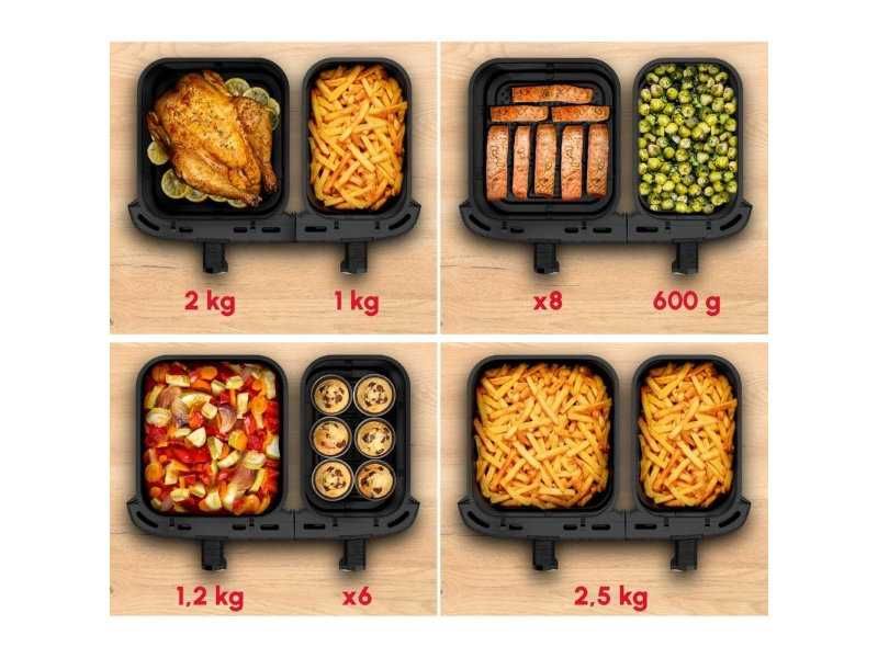 Еър Фрайър с Две Отделения Moulinex EZ942BF0 и XXL Капацитет