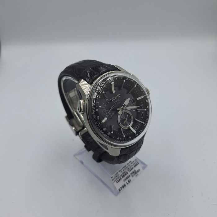 Ceas Seiko 7x52-0ak0 Curea piele factura garanție #40461