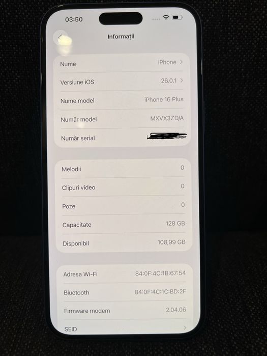 iPhone 16 plus Ultramarine