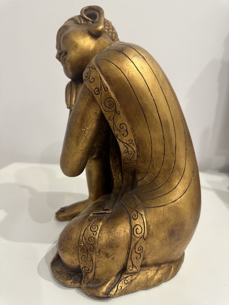 Будда статуэтка (фигура), позолота, 30 см