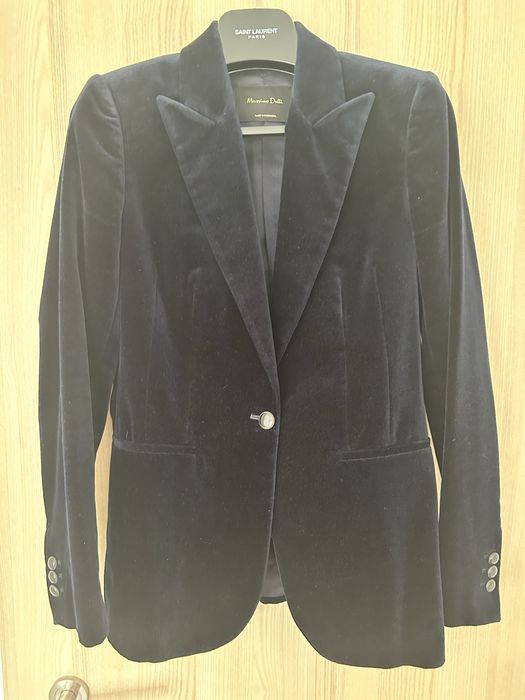 Sacou catifea Massimo Dutti S