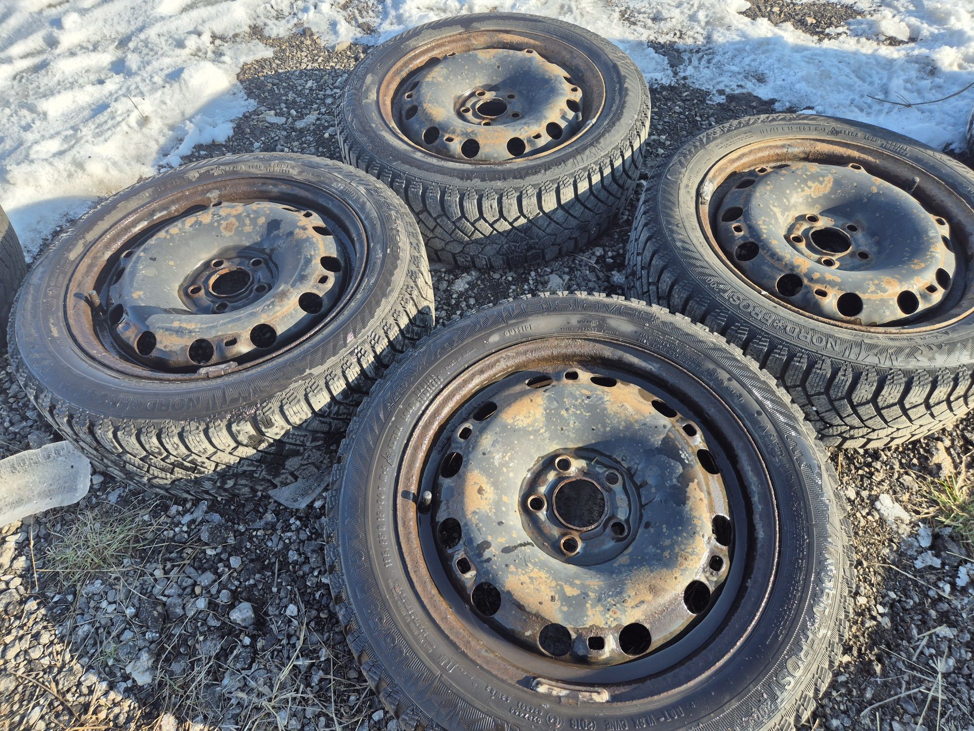 4бр. 5х100/15 VW Skoda Audi 5x100/15 железни джанти