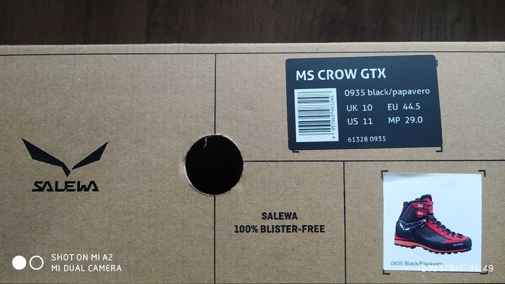 Salewa Crow GTX 44,5 и 46