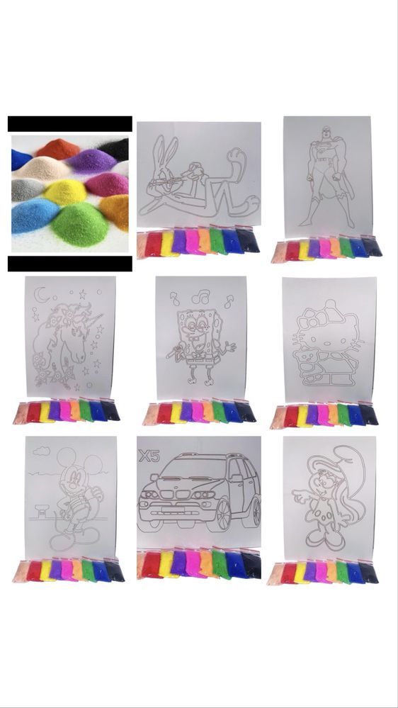 Desene cu Nisip creativ - desene creative