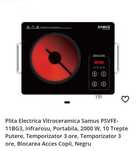 plita electrica vitroceramica samus infrarosu 2000w 10 trepte