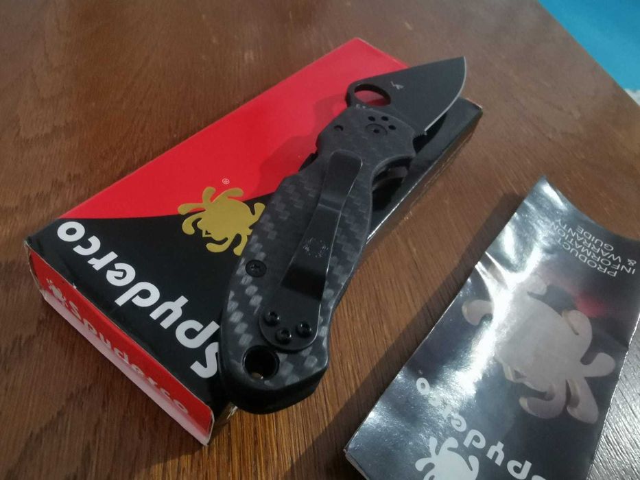Cutit Briceag Spyderco USA Paramilitary 3 Fibra de carbon
