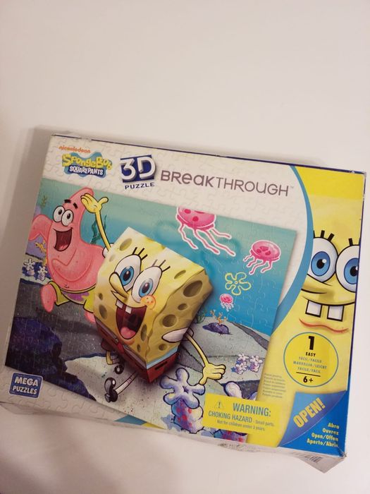 Puzzle 3D Sponge Bob, 6+