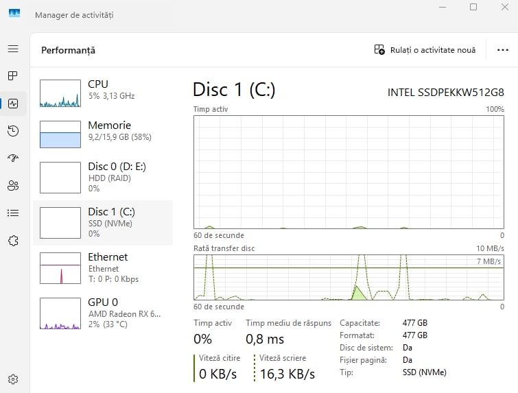 PC Gaming i5-10500 / AMD RX 6600 / 16GB RAM DDR4 / SSD 512GB / HDD 2TB