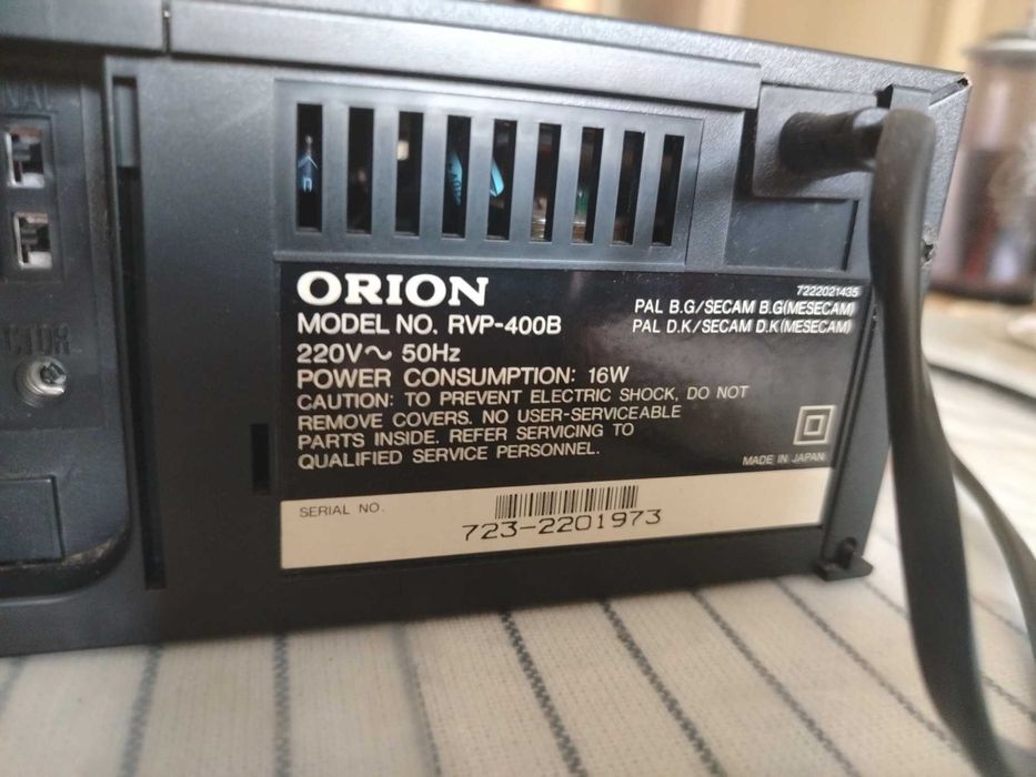 Video Player VHS Orion RVP-400B – Ca Nou, Model Rar, cu Telecomandă