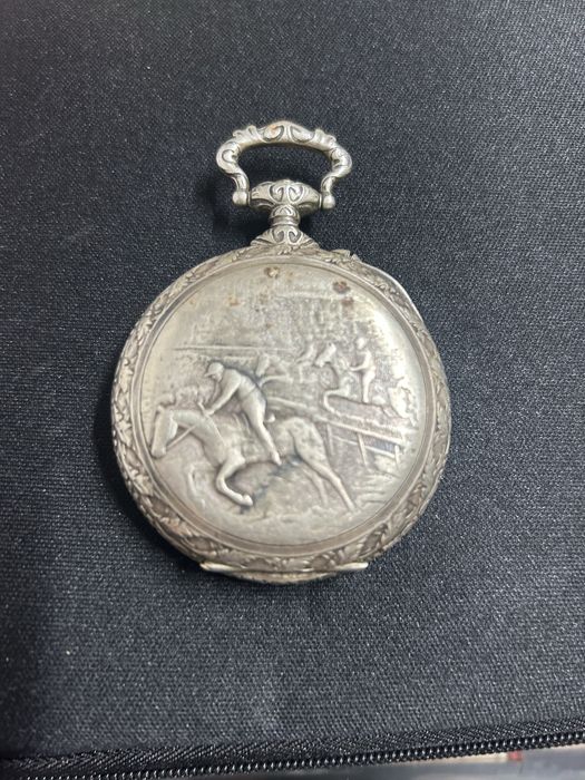 Ceas de buzunar mecanic (argint), incomplet
